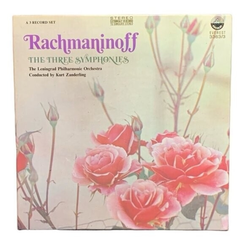 LP Sergei Vasilyevich Rachmaninoff - The Three Symphonies Vinyl Record